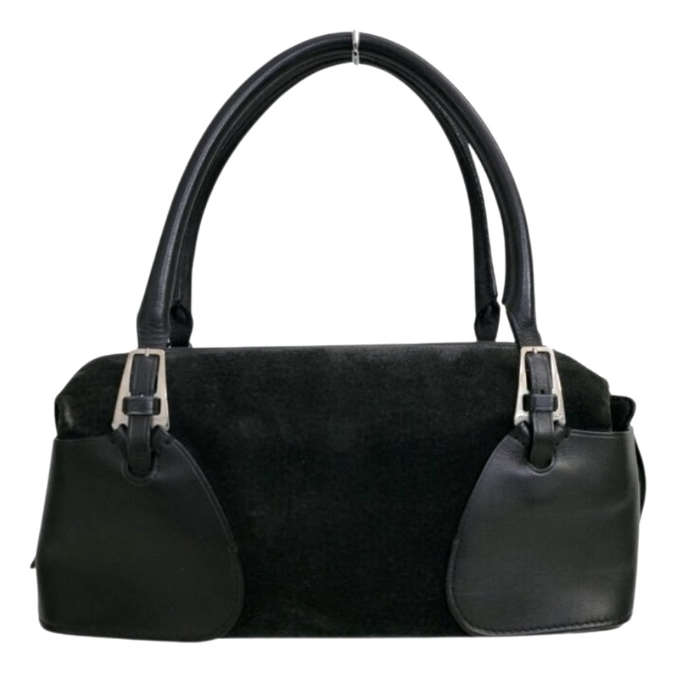 Bally Rare Debora Suede Leather Satchel Doctor Bag Excellent Pre-Loved